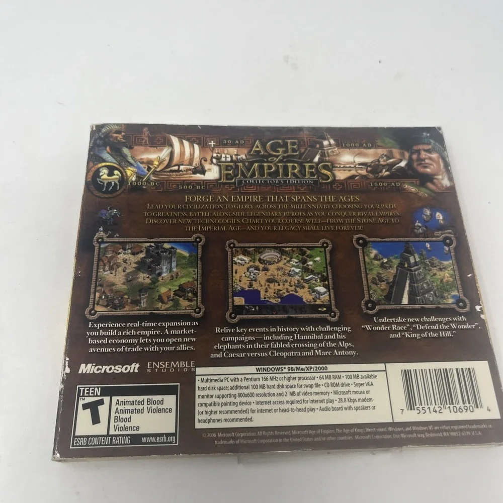 Age Of Empires Collector's Edition PC CD-ROM Limited Edition Microsoft 2006 NEW